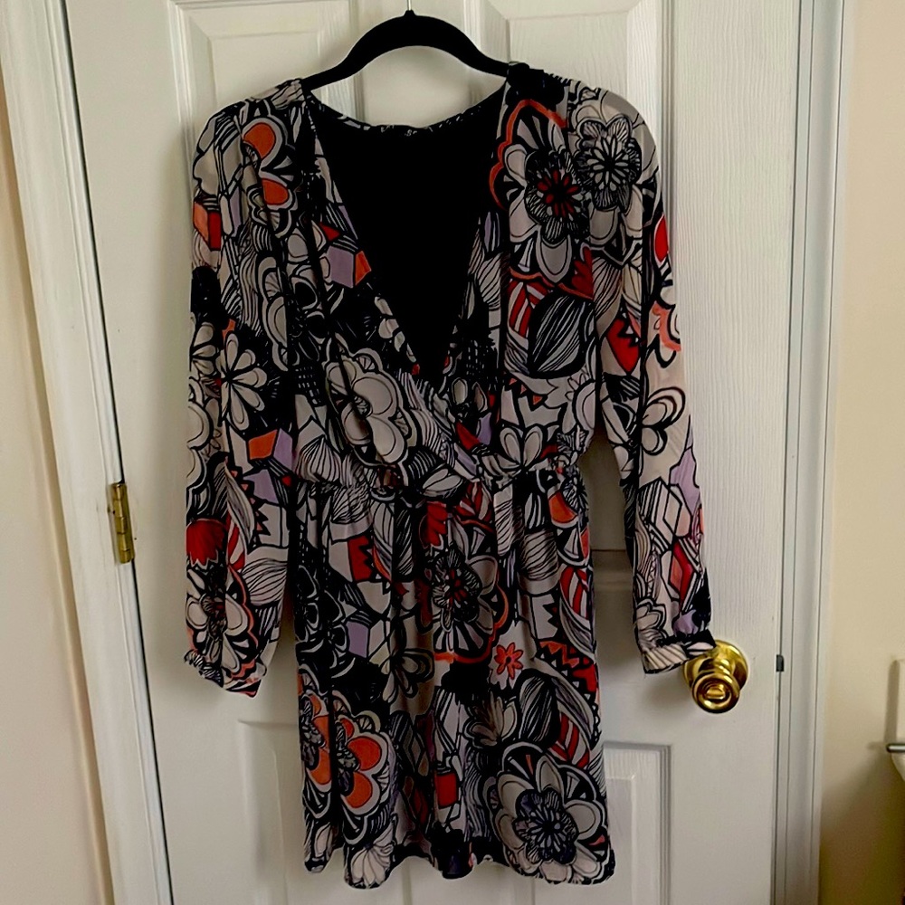 Multicolor light floral summer dress